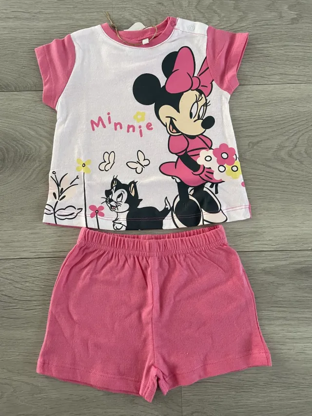 Disney Minnie Mouse - shortama - 100% katoen - Roze - Pyjama