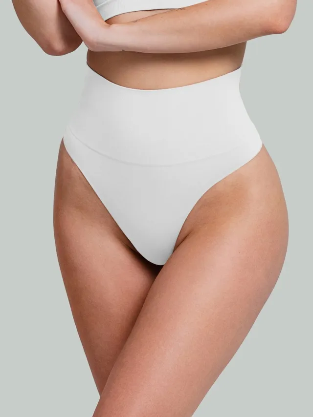 Giulia Brasilian Shapewear – Naadloze Corrigerende Slip – Hoge Taille - Wit