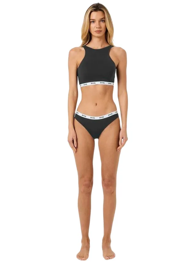 Lonsdale Dames/Dames Katoenen Sportbeha (Zwart)