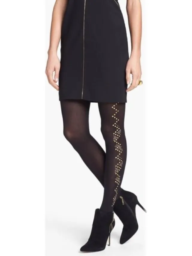 Pretty Polly Panty - Fashion - Embellished - One Size - 34/40 - Zwart