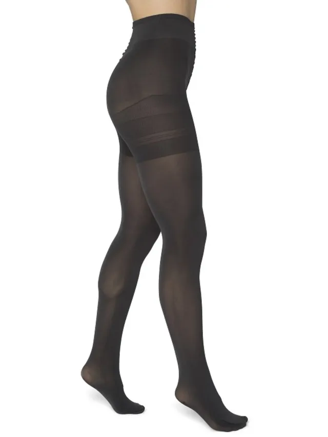 Bonnie Doon Curvy Line Dames Panty 40 Denier maat 56/58 5XL Donker Grijs - Plus - Lycra Xceptionelle - Maatje meer Panty - Zeer Chique en Comfortabel - Hoge Rekbaarheid - Grote maten - Extra Comfort - Donkergrijs - Dark Grey - BP051982.201