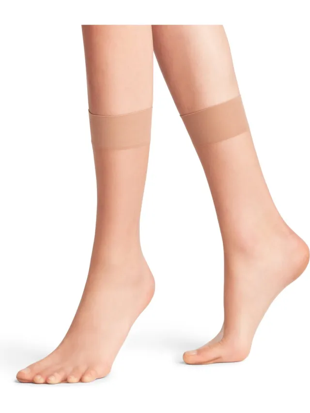 Falke Shelina eenkleurig materiaal transparant 12 DEN sokken dames transparant-42 beige 4299