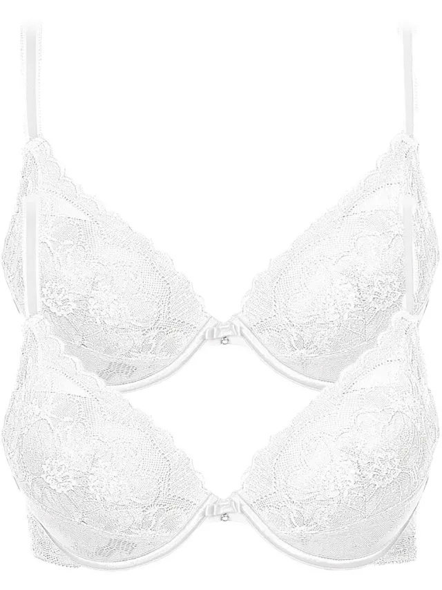 Lisca 2-pack Push-up BH Evelyn wit