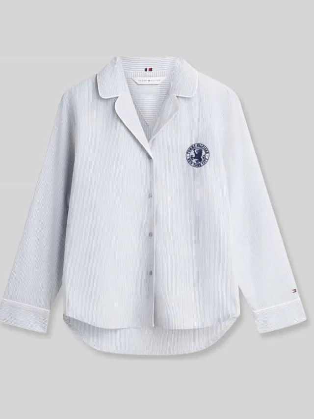 Tommy Hilfiger comfort fit pyjamabovendeel van puur katoen lichtblauw, foto 2