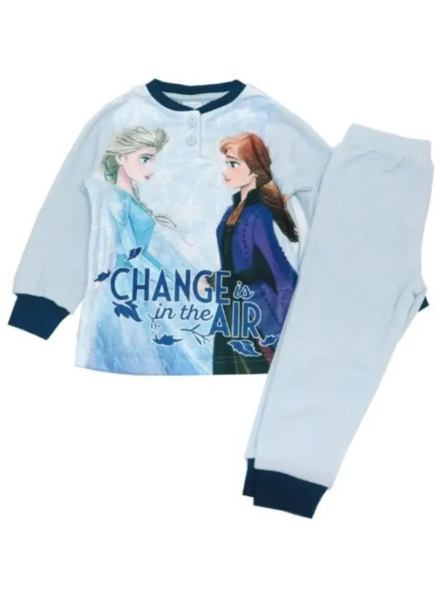 Disney Frozen Pyjama - Change is in the air - Lichtblauw - Micro Polar Fleece