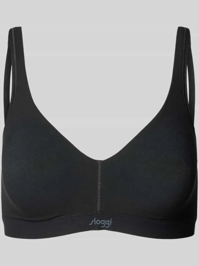Sloggi Bh met labelprint model 'Ever Ease' Zwart