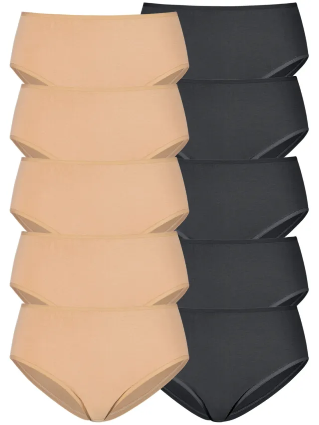 Heupslip beige, zwart