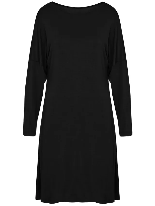 Hunkemöller Nightshirt Jersey Essential Zwart