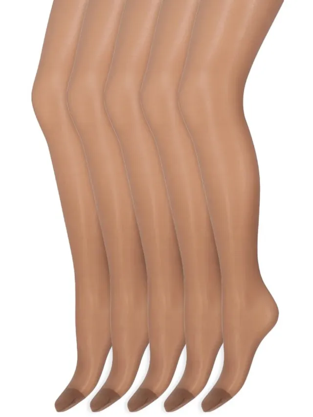 Marianne Zijdeglans Panty | Transparant van teen tot taille | 15 Denier | Merk: Marianne | Maat: S t/m XXXL | Kleur: Bronze | 5 Paar Beige