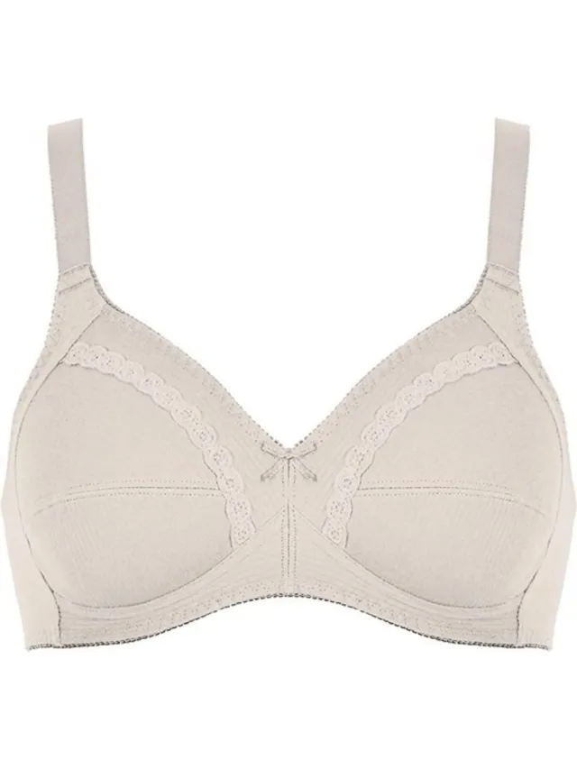 Naturana 100% katoenen soft BH zonder beugels 75D beige
