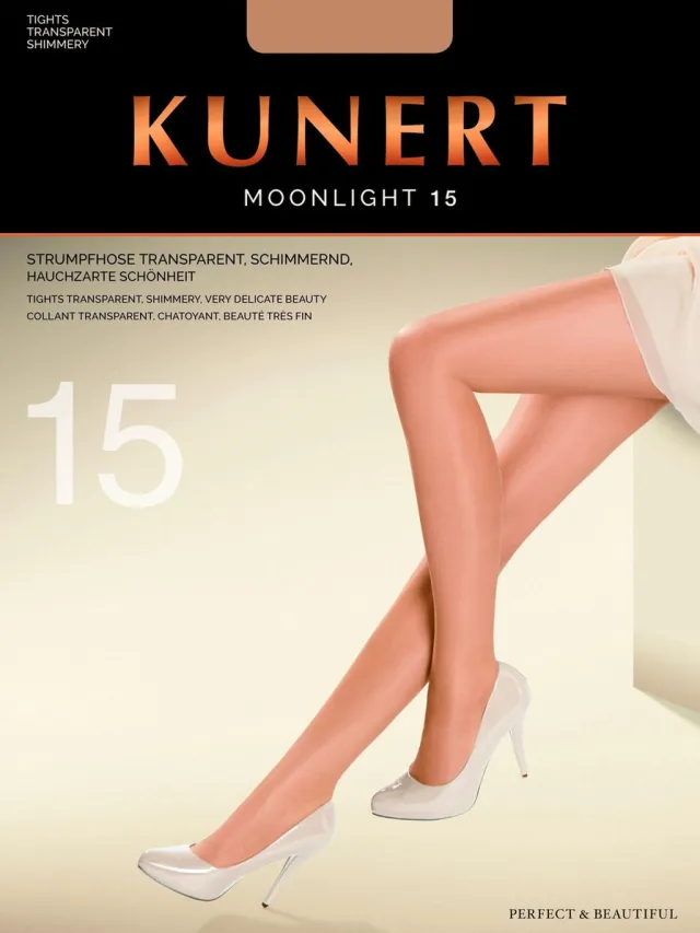 Kunert Moonlight 15 panty Kleur: zwart Maat: 36-38