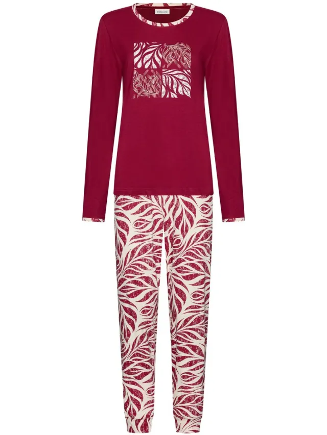 Pastunette Rosewood Comfort - Pyjama - Bio-Katoen Rood