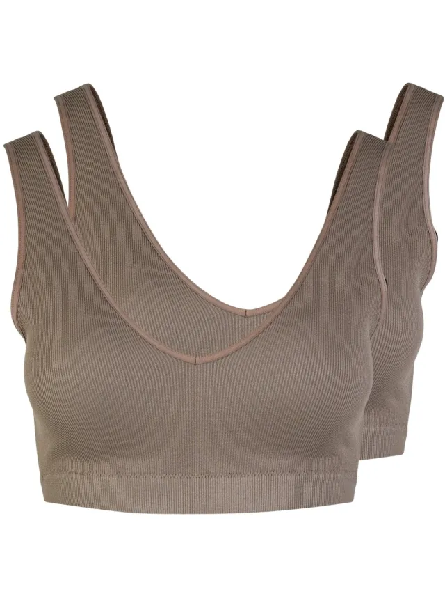 Pieces PCSYMMI RIB BRA TOP 2-PACK NOOS BC - Dames - Bh's Falcon / Detail 2 Pack