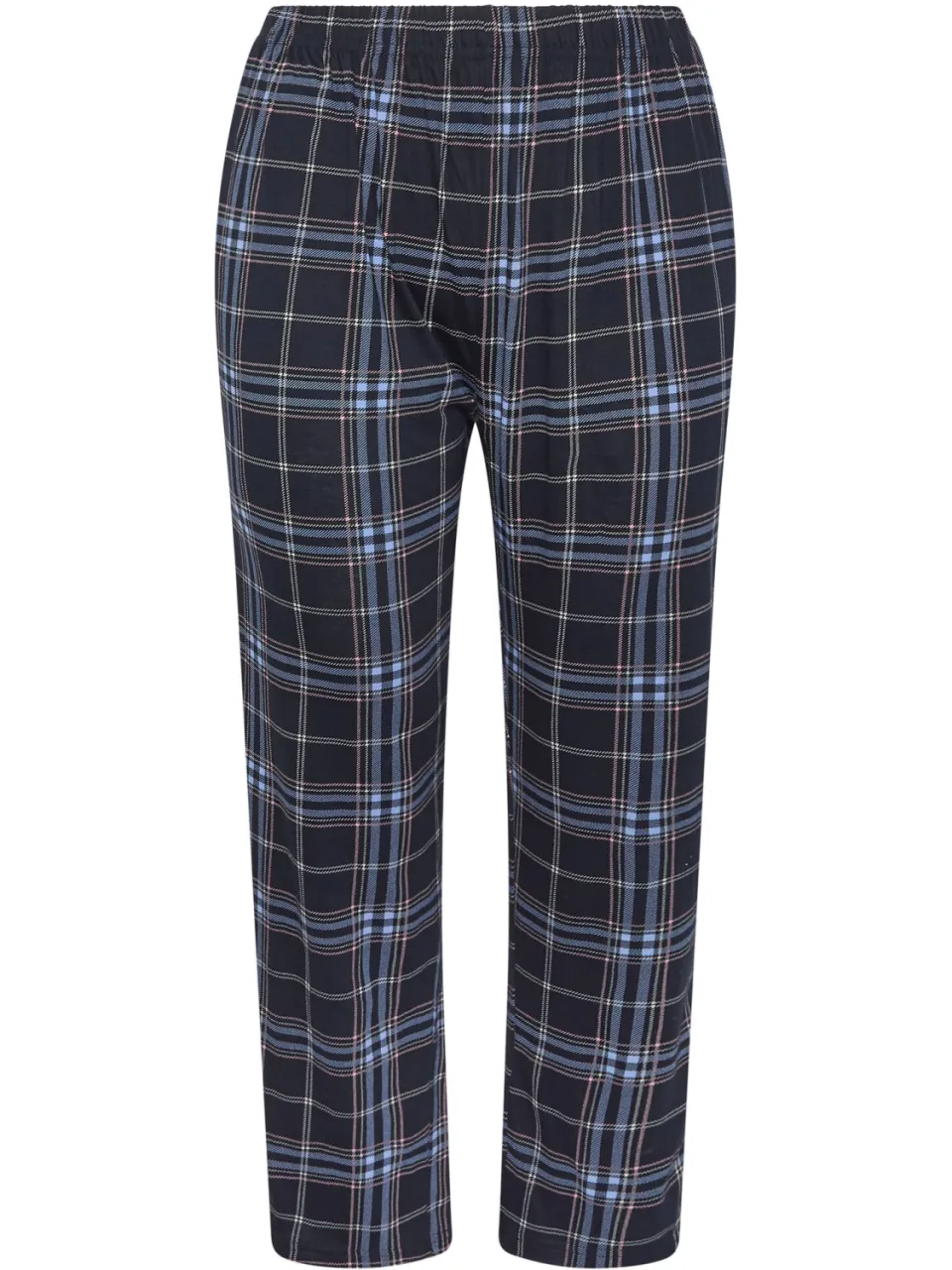 Yours Blauwe Geruite Katoenen Pyjamabroek Met Wijde Pijpen-44, foto 2