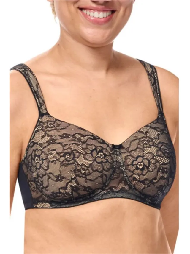 Amoena Camilla Voorgevormde BH Zonder Beugel Black Zwart