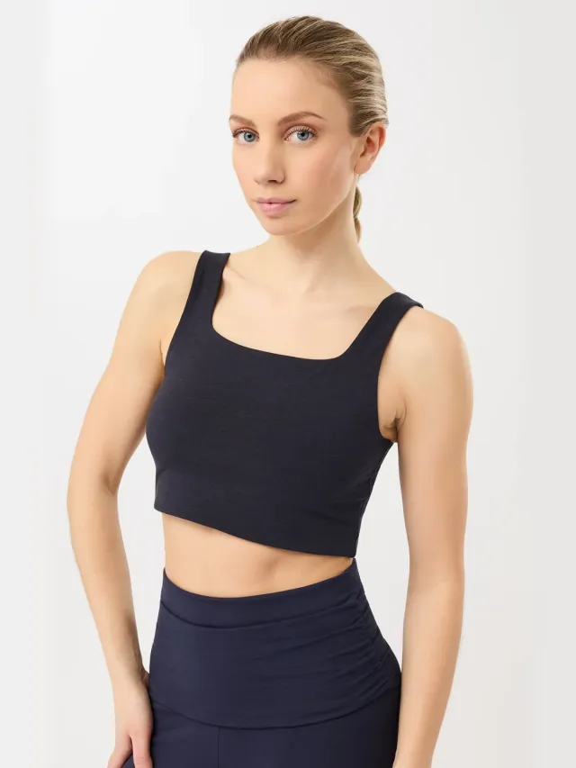 mandala dames vegan Sportbeha Ultra Light Night Sky Extra donkerblauw