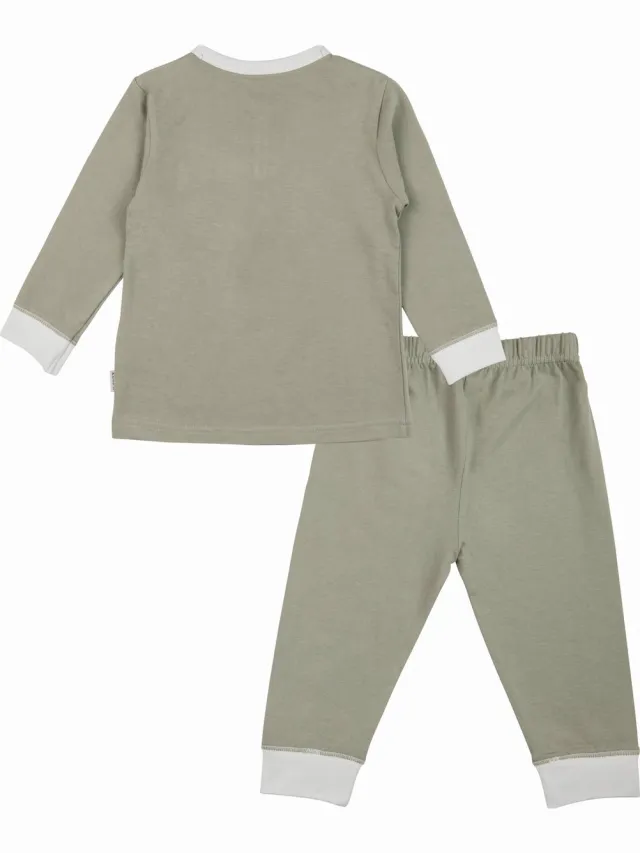 Kuuk'n KUUK’n pyjama basic Shadow groen