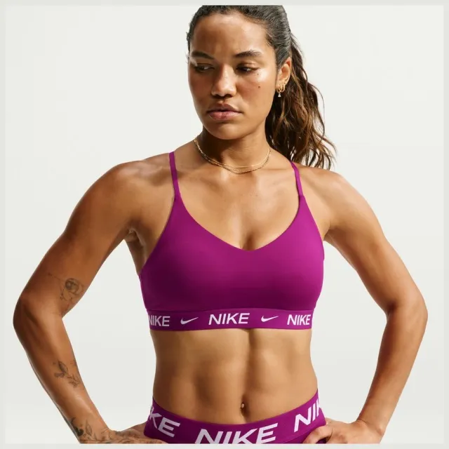 Nike Indy Light Support sportbh magenta Rood