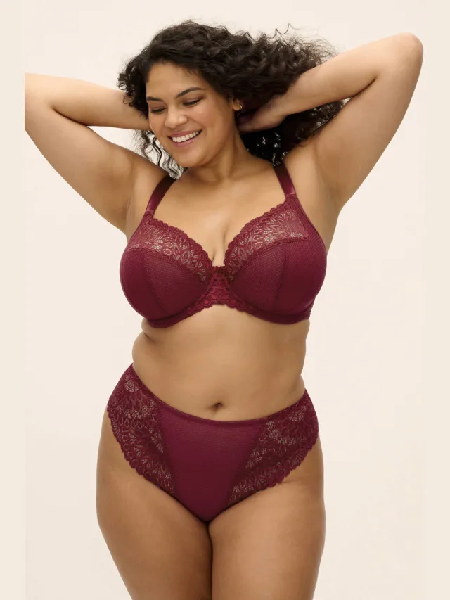 Elomi Tiernie string donkerrood