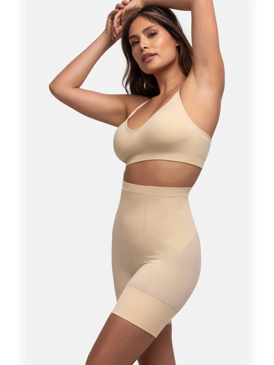 Dorina high waist corrigerende short Absolute Sculpt beige, foto 4