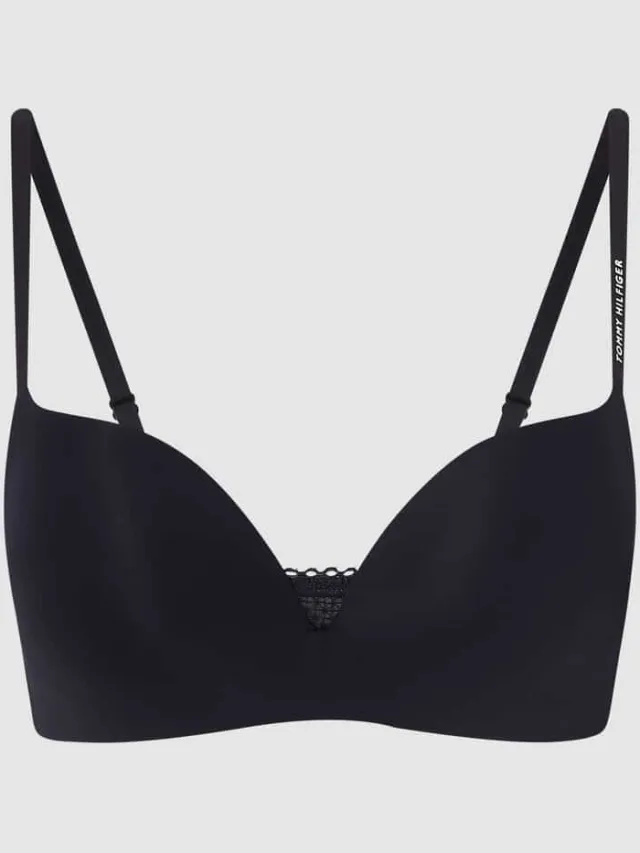 Tommy Hilfiger Beha met kant, model 'Tailored Comfort Wireless' marineblauw, foto 2