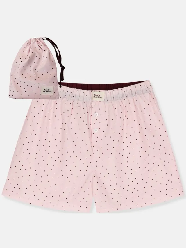 Woody x Kirilov Dames Slaapshort - roze