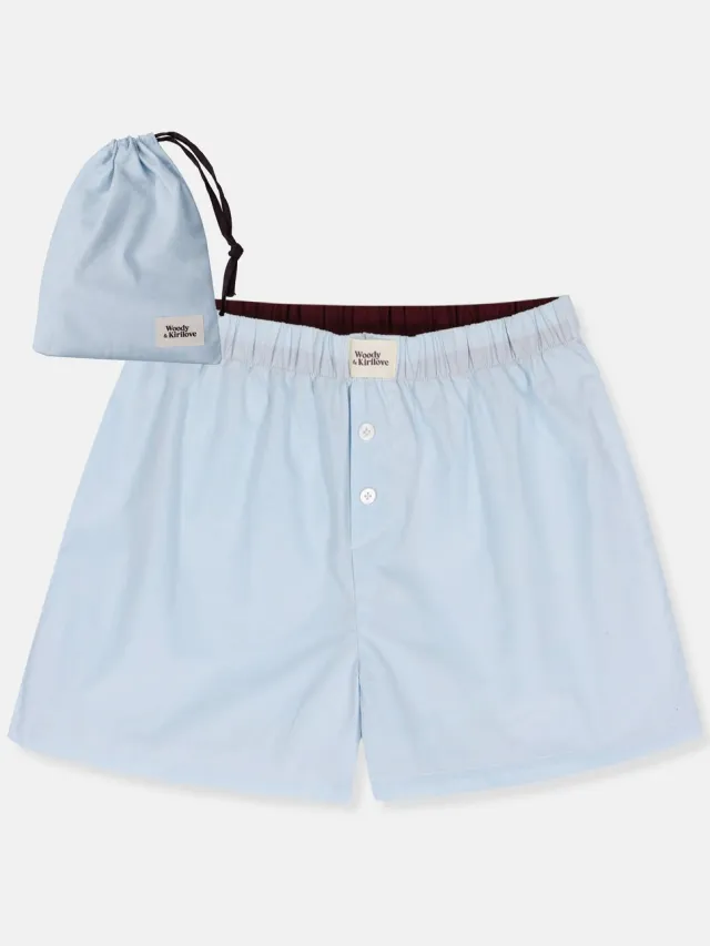 Woody x Kirilov Dames Slaapshort - blauw