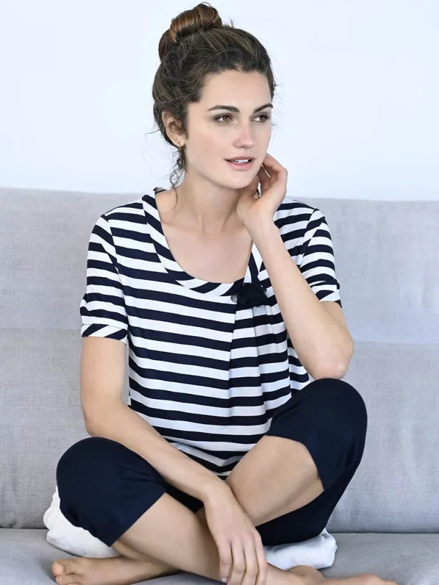 Ringella Maritim – Pyjama – 3261224 – Night Blue - 44 Blauw