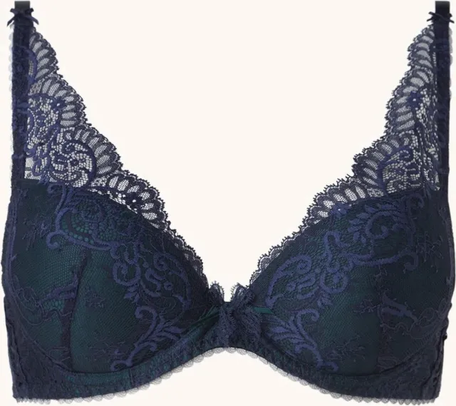 Aubade Beha Aubade OA81 Shoulder plunge bra Courbes Divines kleur Soprano blauw