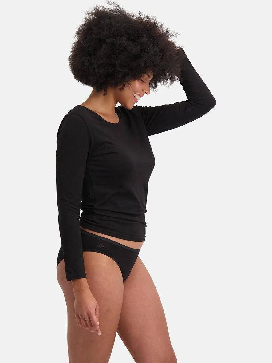 Bamboo Basics slip Julia met bamboe zwart