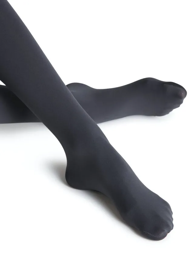 Falke Pure Matt 100 DEN dames panty - graphite Grijs