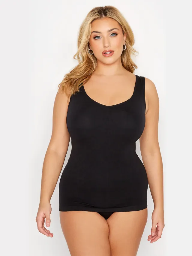Yours Naadloos Corrigerend Hemd In Zwartsize 54-56 Black