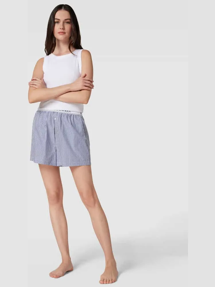Polo Ralph Lauren Korte pyjamabroek met elastische band met logo Marineblauw