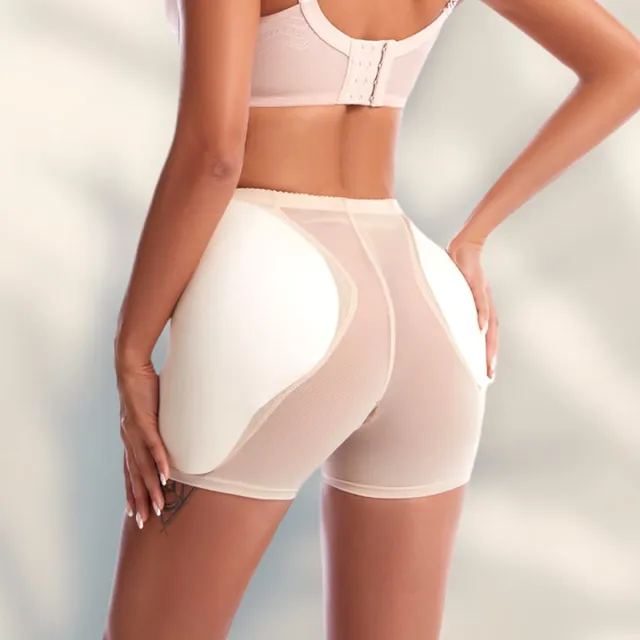 Wow Peach Padded Shapewear Hips & Butt Lift Short - Hipdips - Tegen hipdips - Heup en Billen Vulling - Corrigerend Ondergoed - Shaping Broek - Comfort Short - Nude - XX-Large