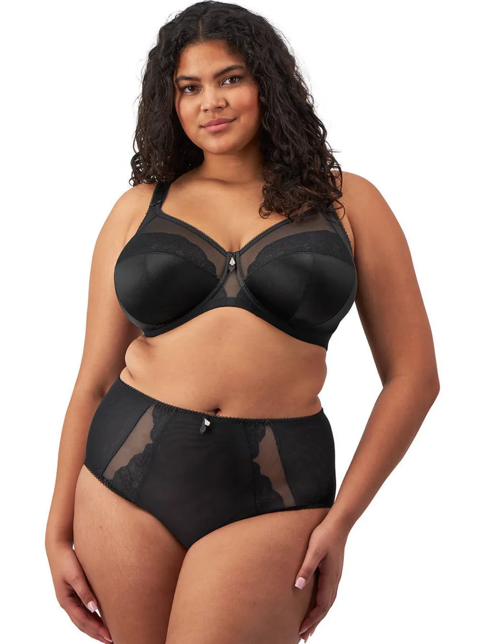 Elomi Cate Allure maxislip zwart