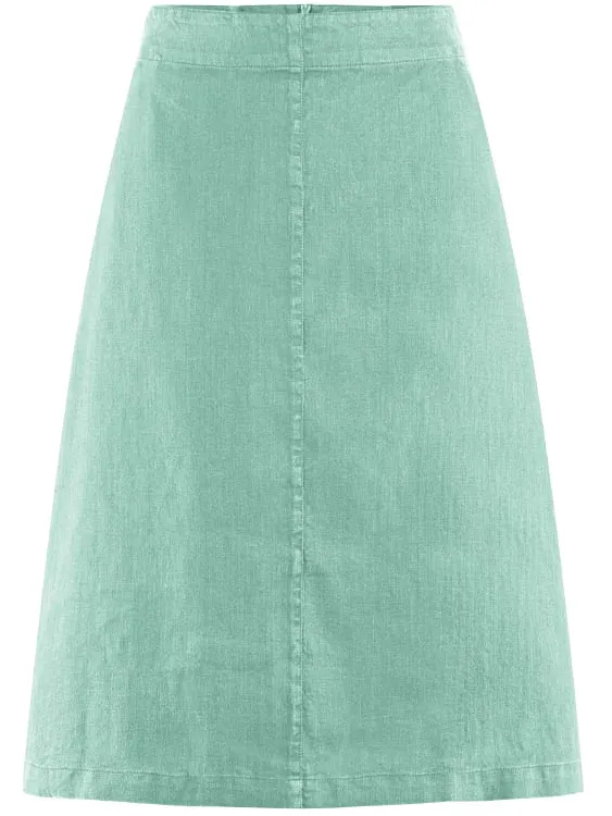HempAge dames vegan Midirok Airy Saliegroen, foto 2