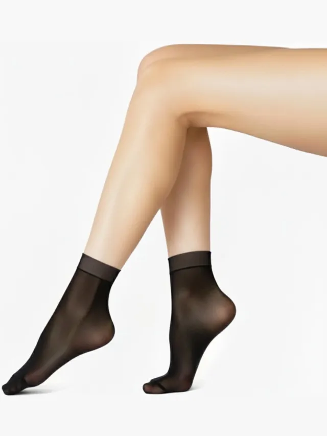 Caresse pantysokjes sheer 30 2-pack zwart