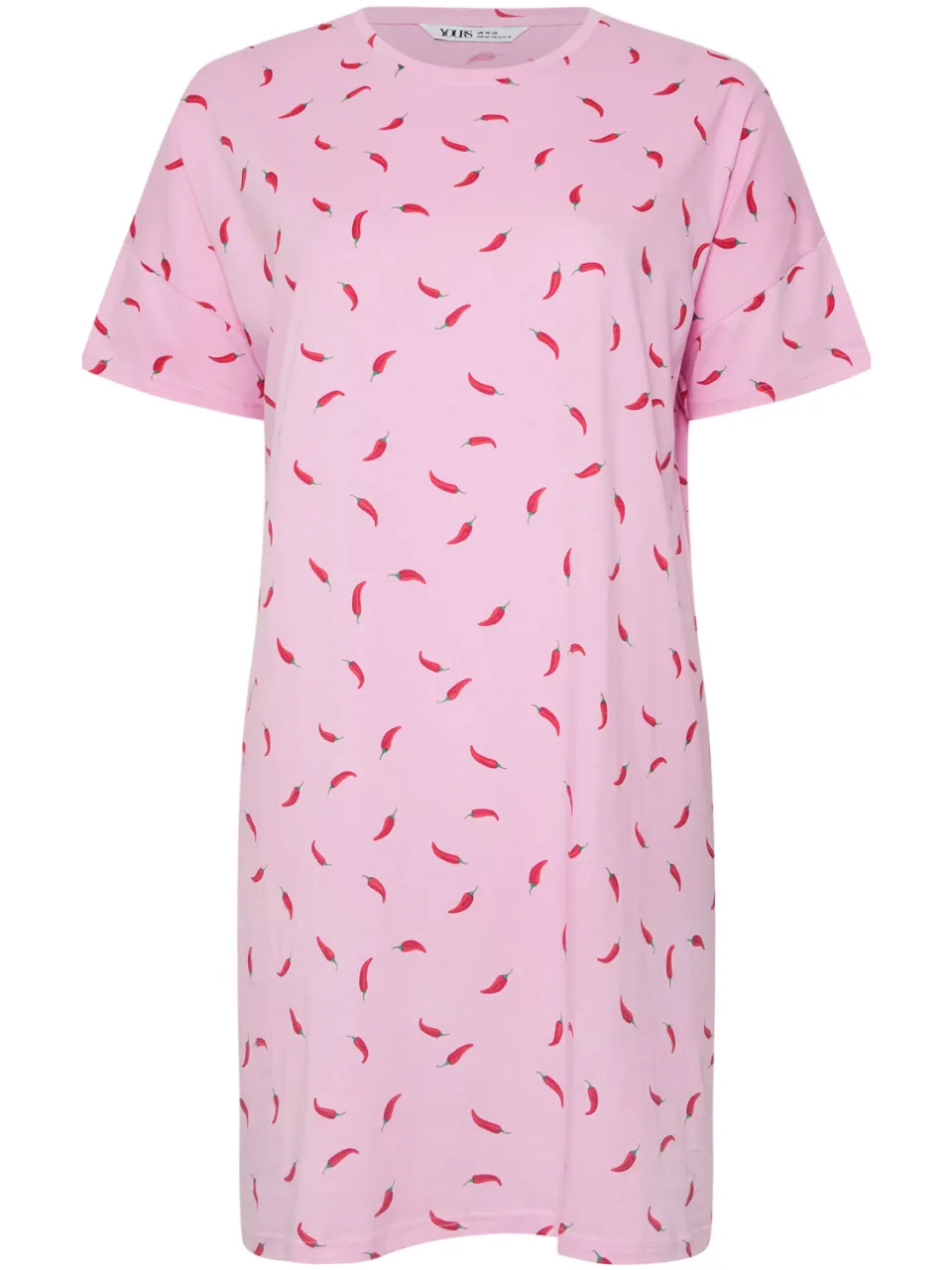 Yours Roze Chili Slaapshirt Nachthemd-48, foto 3