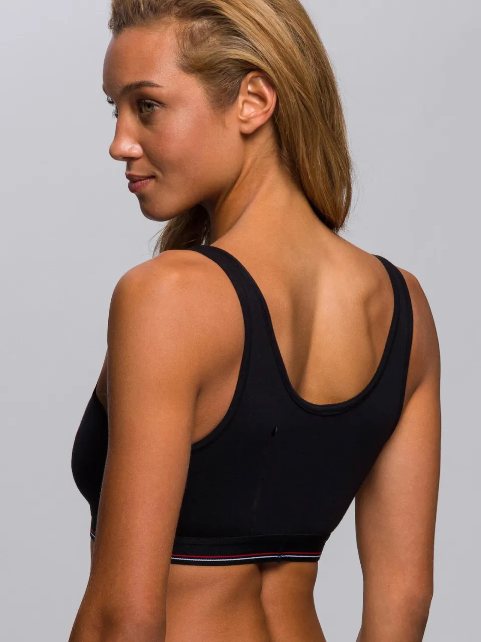 bustier grijs gemêleerd zwart, grijs gemêleerd
