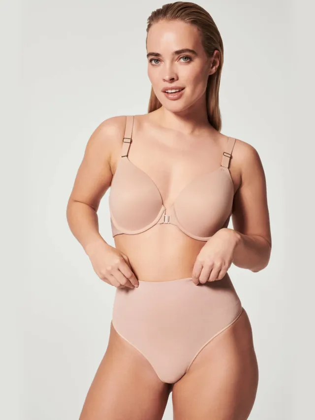 Spanx SPANXshape™ ExtraOrdinary seamless medium corrigerende string lichtbeige, foto 4