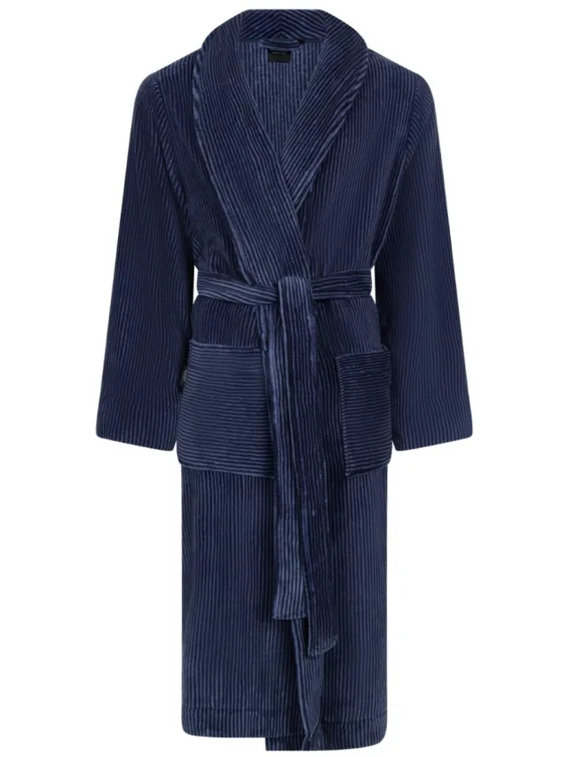 Linolux Mats Unisex fleece badjas - Blauw