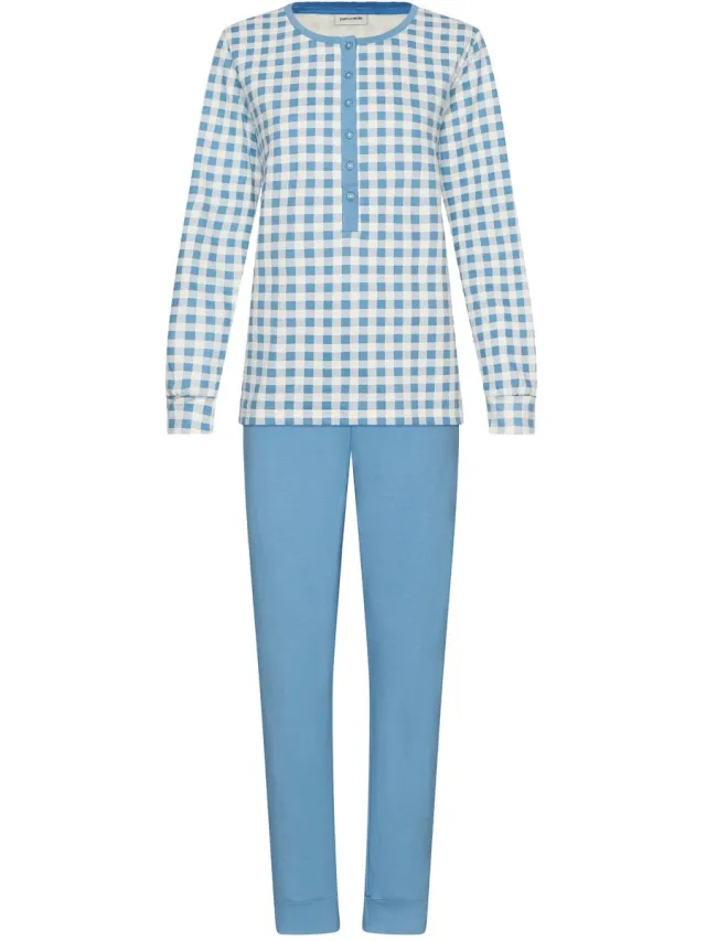 Pastunette Blue Cottage - Pyjama - Katoen - Badstof - Blauw
