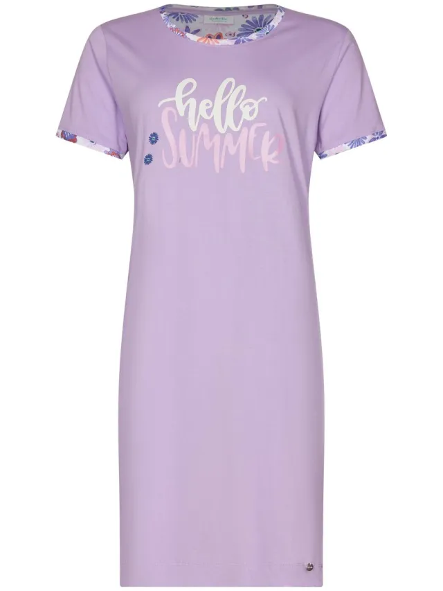 Rebelle MyRebelle - Nachthemd - Waterflower - Biologisch Katoen - Paars