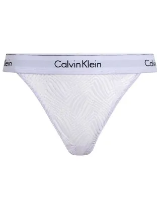 Calvin Klein Modern Lace string Zwart,Lila