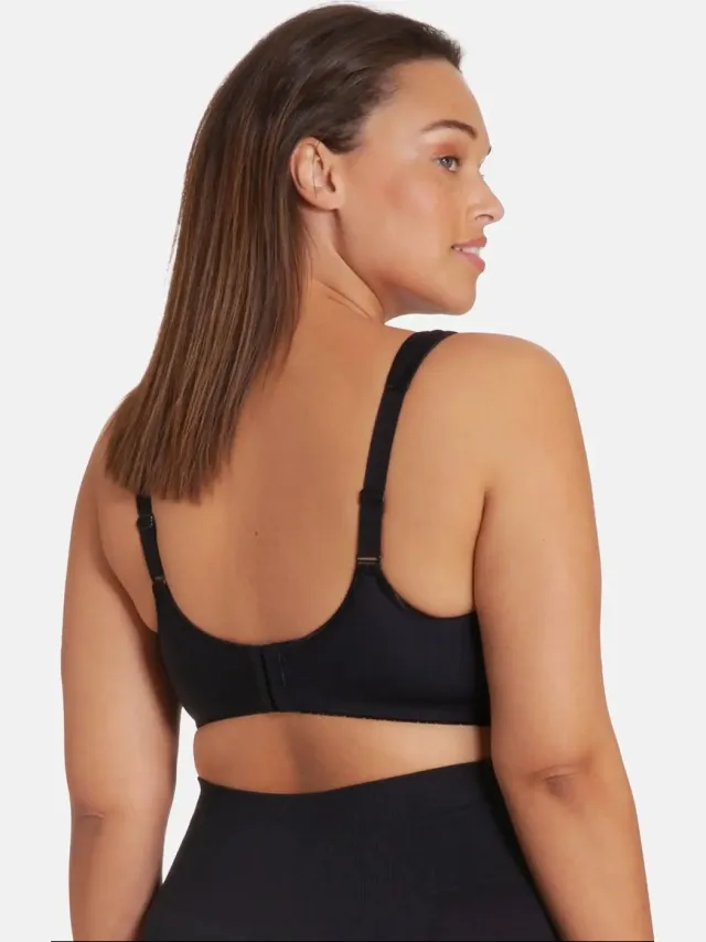 Dorina Racerback Sport BH - Flex - Stevige sport bh - Verstelbare bandjes - 85B - Zwart