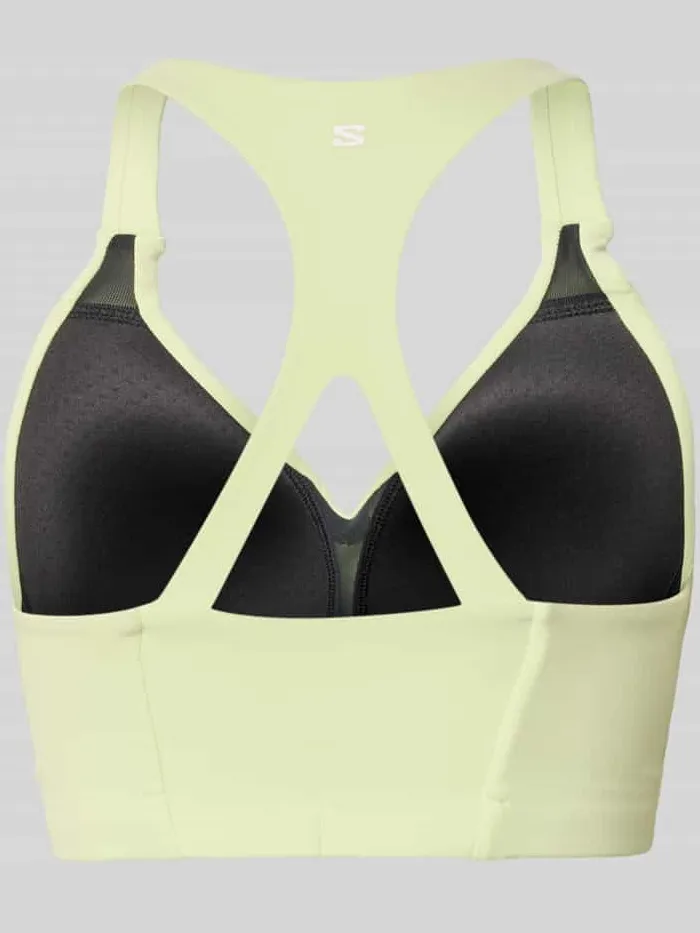 Salomon Racerback-bustier met logo neon groen, foto 2