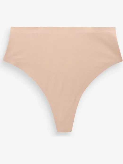 Next Dames - Vormgevend slipje met buikcorrectie van premium katoenmix - Huidkleur Nude
