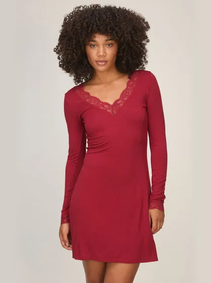 Hunkemöller Nachthemd Lace Nana Rood