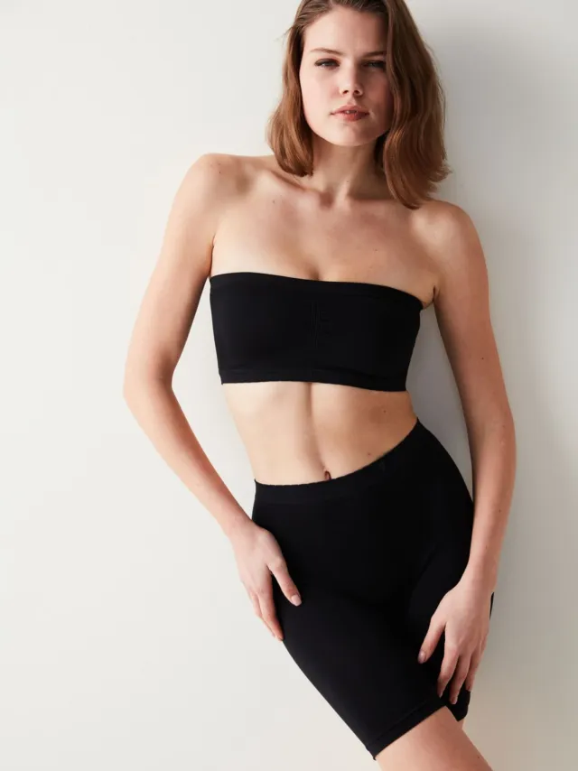 Penti Mouwloze Gebreide Bralette Zwart