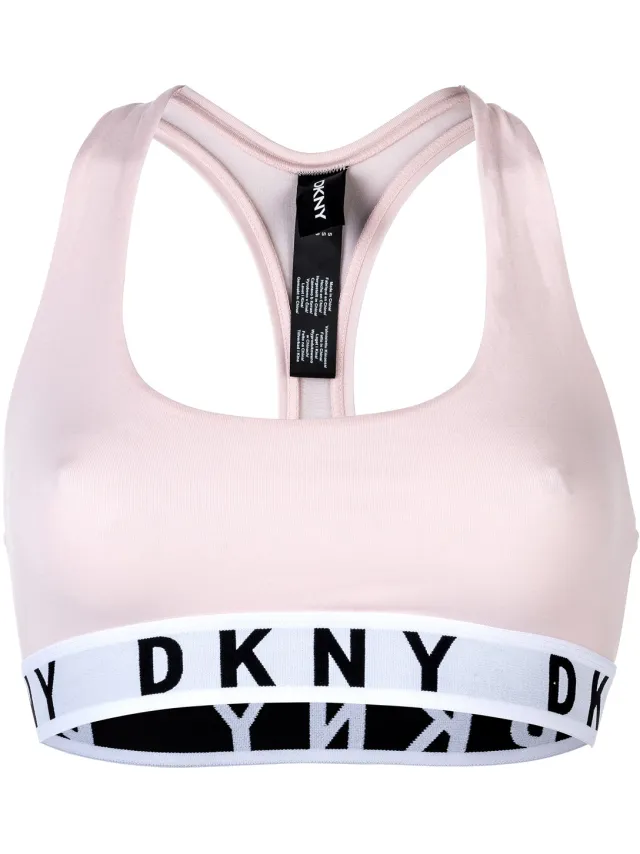 Dkny Bustier Racerback Logo Print rosé